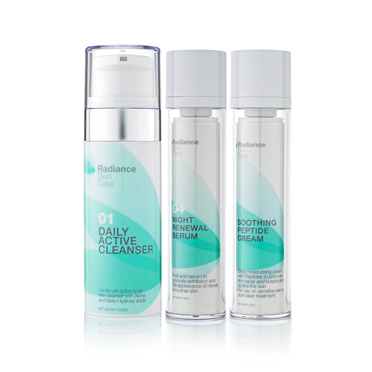 Radiance Evening Set 3 - Active Cleanser and Soothing Peptide Cream